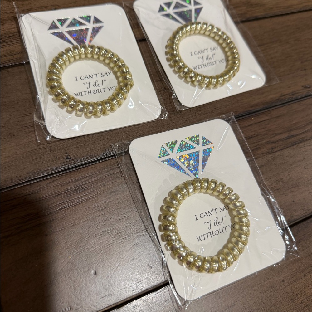 (3) Wedding Gifts - Hair Ties